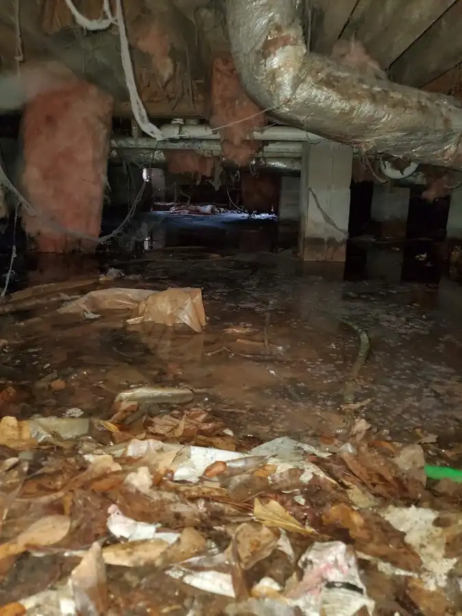 Crawl space flood assessment for Commercial Water Damage Restoration in Benton Harbor