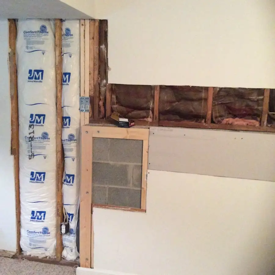 Wall insulation replacement during Contents Cleaning & Restoration in Benton Harbor